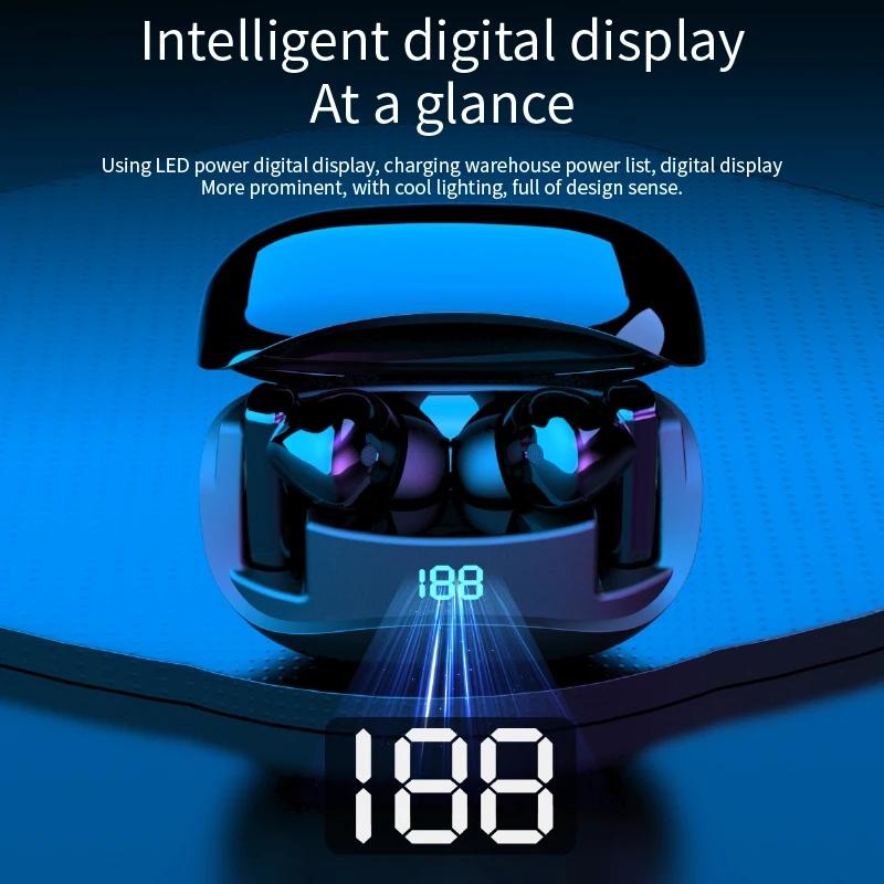 ANC + ENC наушники с активным шумоподавлением, Bluetooth, беспроводные наушники, Коврики 60, IPX4, водонепроницаемые, без рук, спортивные для ios, Android