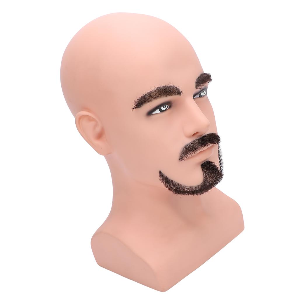 Мужская голова манекена с W-образной бородой, имитация мужской головы манекена, учебная голова манекена с бородой, голова манекена Mo