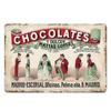 Шоколад и сладости металлическая табличка жестяная табличка винтажные металлические знаки железная картина для вечеринки ресторан кухня магазин настенный декор