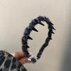 Retro Leopard Print Plush Headband - Non-Slip, Korean Style for Women, Perfect for Autumn and Winter Face Washing