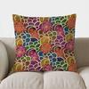 Vibrant Floral Paisley Double-Sided Printed Pillow Cover Short Plush Suitable Living Rooms Bedrooms Sofas Throw Cushion Cover