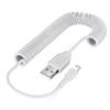 Для Apple 27 Вт USB-кабель для быстрой автомобильной зарядки для iPhone 14 13 12 11 Pro Max 8 Plus X XS пружинный телескопический зарядный кабель аксессуары