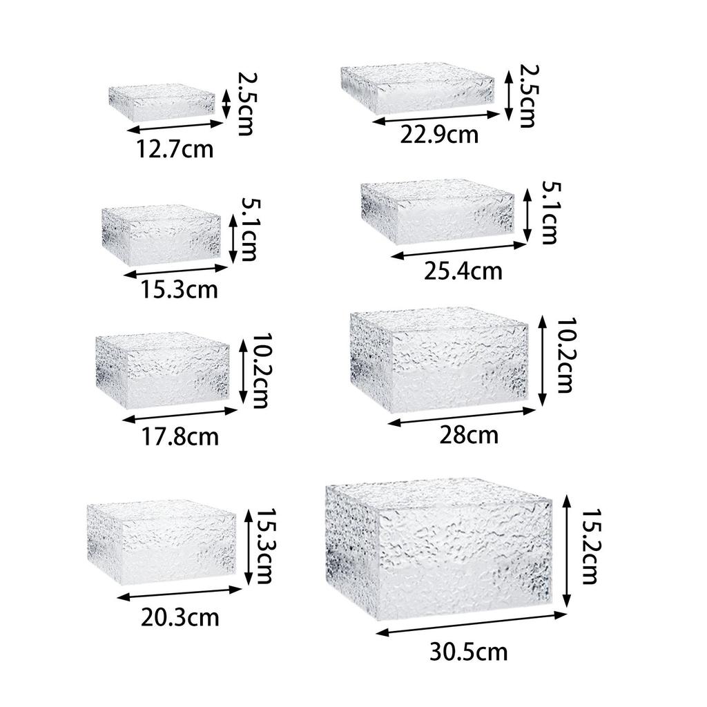 Акриловая кубическая витрина-подставка, 5-сторонняя, для демонстрации еды, подставка для фуршета, для ювелирных изделий, коллекционных предметов, косметики, коллекции, торта