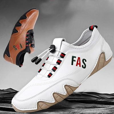 Мужская обувь Модные мягкие туфли на плоской подошве Удобная обувь для вождения Мужские белые лоферы