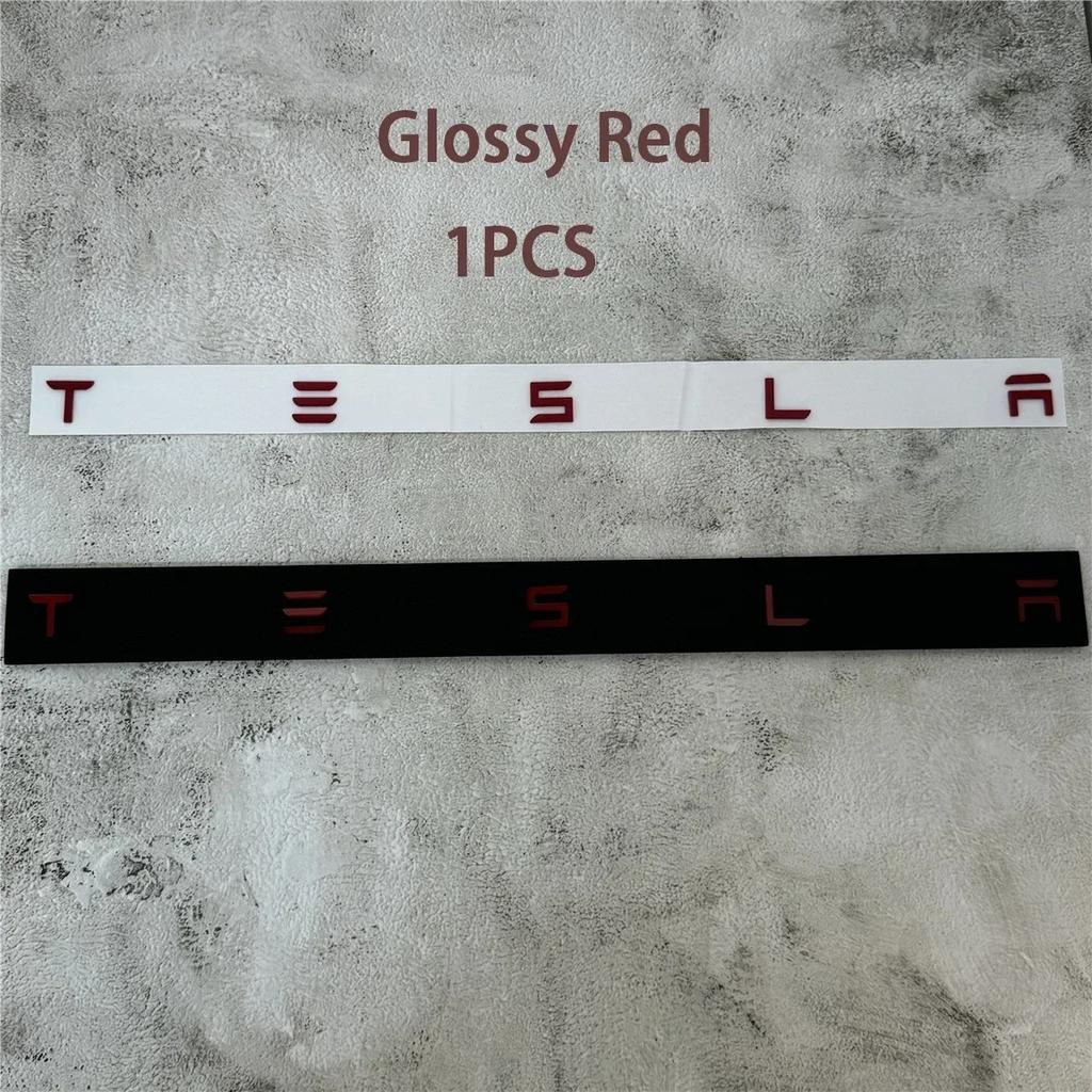 AAAIK1 Genuine 1PCS Premium Chrome Logo Badge Sticker for Tesla Model 3/S/X/Y - Rear Tailgate Exterior Decal Accessory