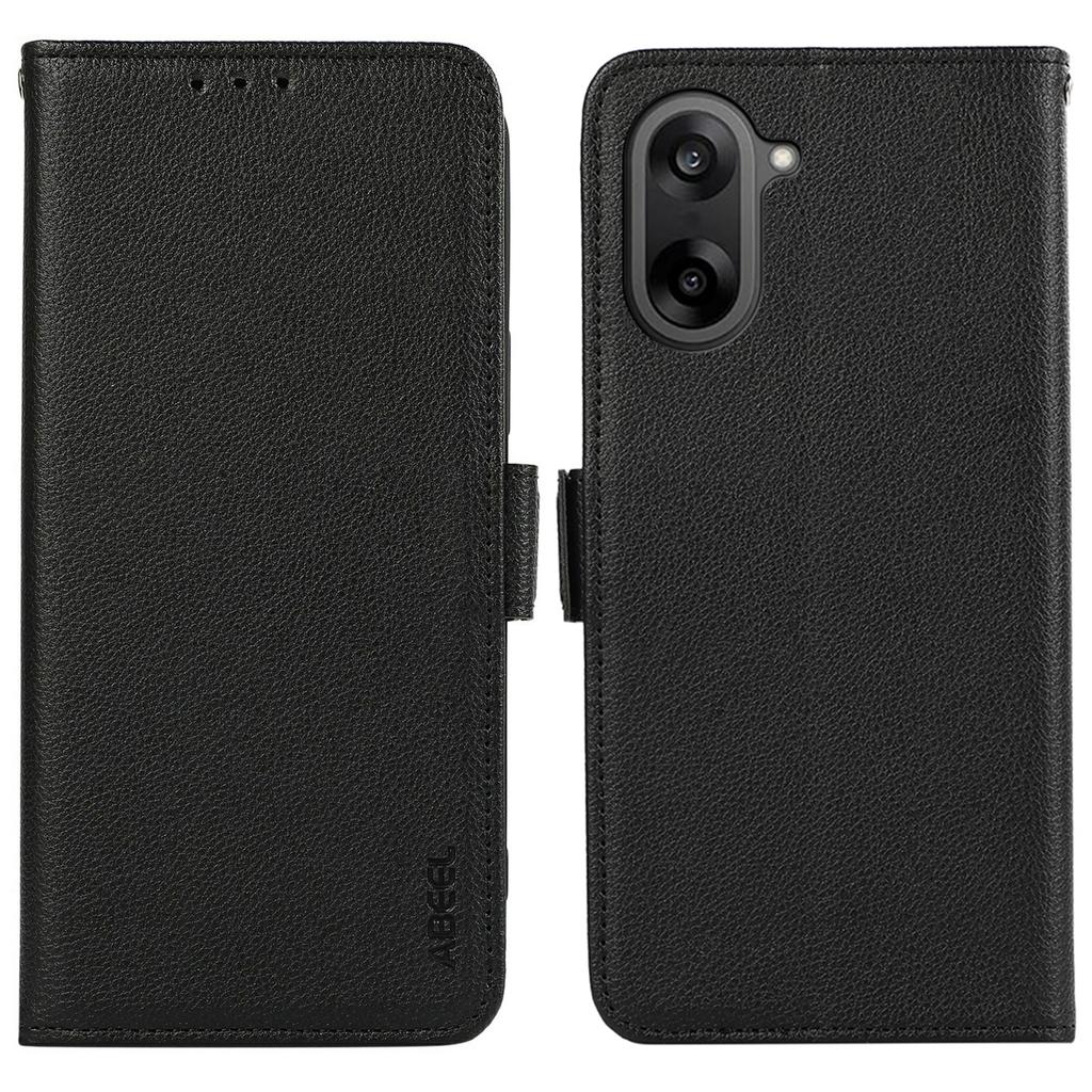 ABEEL Чехол для OnePlus Nord CE5 5G с текстурой личи, кожаный, с блокировкой RFID