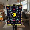 1PC Pac-Man Patterned Flannel Blanket Suitable For All Seasons for Home Decor Warmth and Comfort Gifts Holiday Present