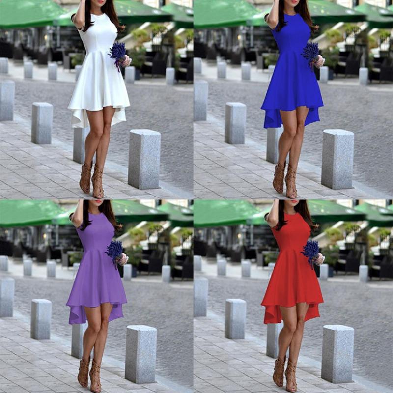 Женское новое платье-маятник без рукавов с круглым вырезом, популярное платье, длинное платье