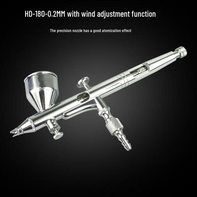 Двухтактный аэрограф HD-180 0,2 мм для художественной и модельной покраски распылением
