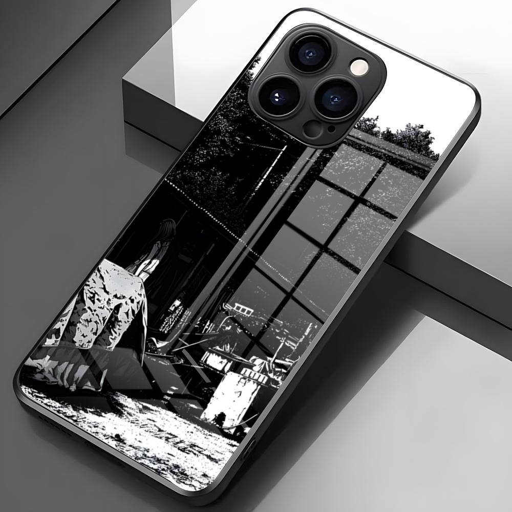 Чехол для телефона 'Хорошей ночи, Пунпун' Крутой аниме-чехол для iPhone 17 Pro Max 16 15 14 Pro Max 13 11 X Xs Xr 8 7Plus Стеклянная крышка