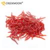 Lifelike Red Earthworm Bait Worms Artificial Fishing Lure 35mm Soft Baits Silicone Shrimp Flavor Additive Baits Tackle