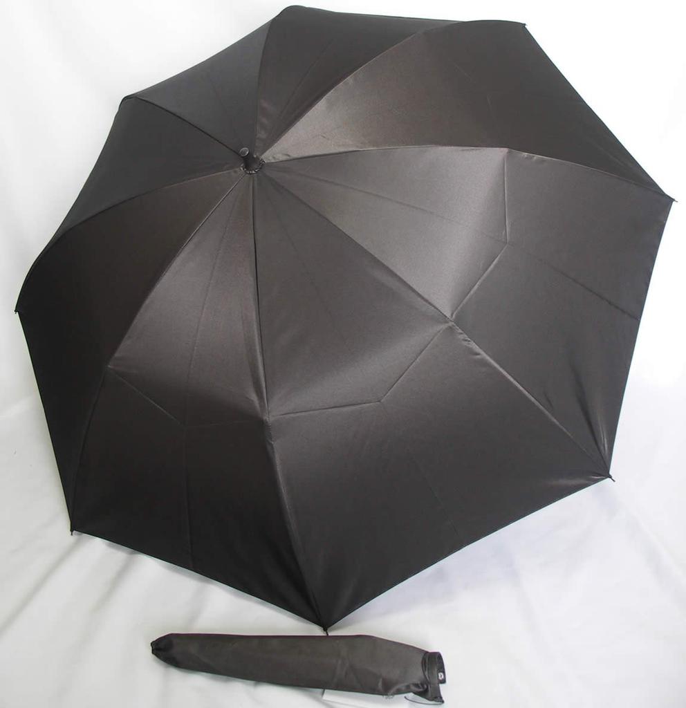 Maehara Koei Shoten Maehara Umbrella Folding Chambray Bronze Gold Colored Handle Men's