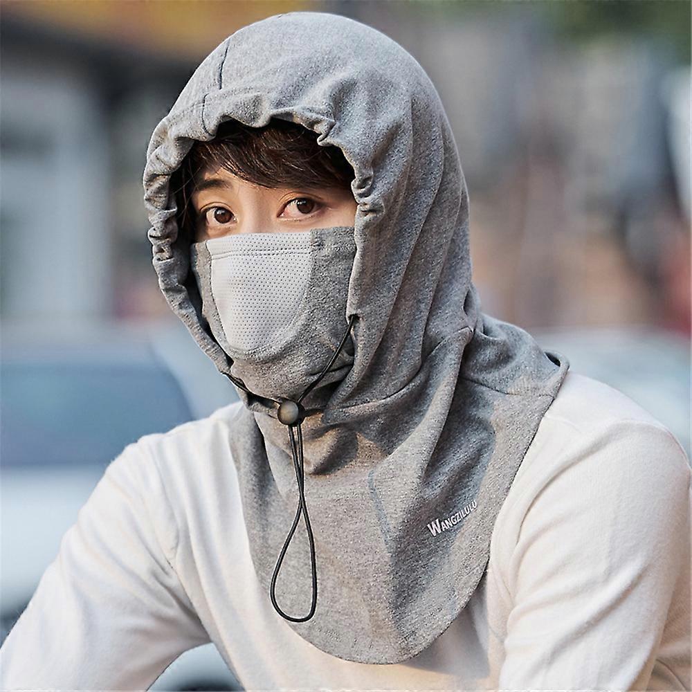 Windproof Mask Winter Warm Headgear Men's And Women's Riding Fleece-lined Neck Set Hat Scarf Integrated Cap