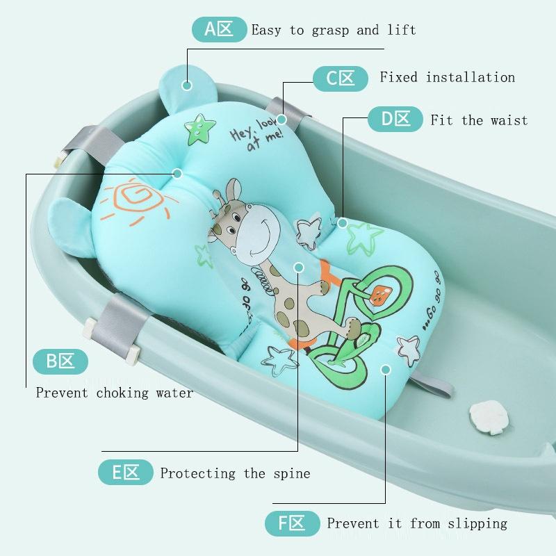 Коврик для ванной для детского душа. Детский противоскользящий коврик. Подушка в форме ребенка. Безопаснее и лучше уход за ребенком.