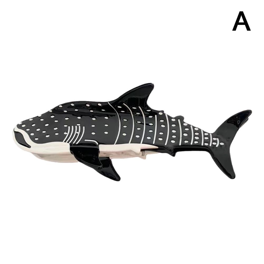 New Design Cartoon Marine Shark Hair Clips Cute Blue Whale Acetate Hair Claw Hair Tiara Accessories Vintage Jewelry Gifts