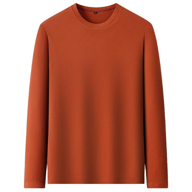 5A Антибактериальная двухсторонняя немецкая бархатная пуловерная рубашка, осенне-зимняя мужская ветрозащитная футболка с длинными рукавами, термотоп с круглым вырезом