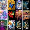 Diy Butterfly 5D Diamond Painting Cross Stitch Full Round Drill Rhinestone Mosaic Diamond Embroidery Mosaic Home Decoration