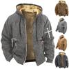 Winter Men's Hooded Cashmere Thickened Cashmere Cardigan Sweater