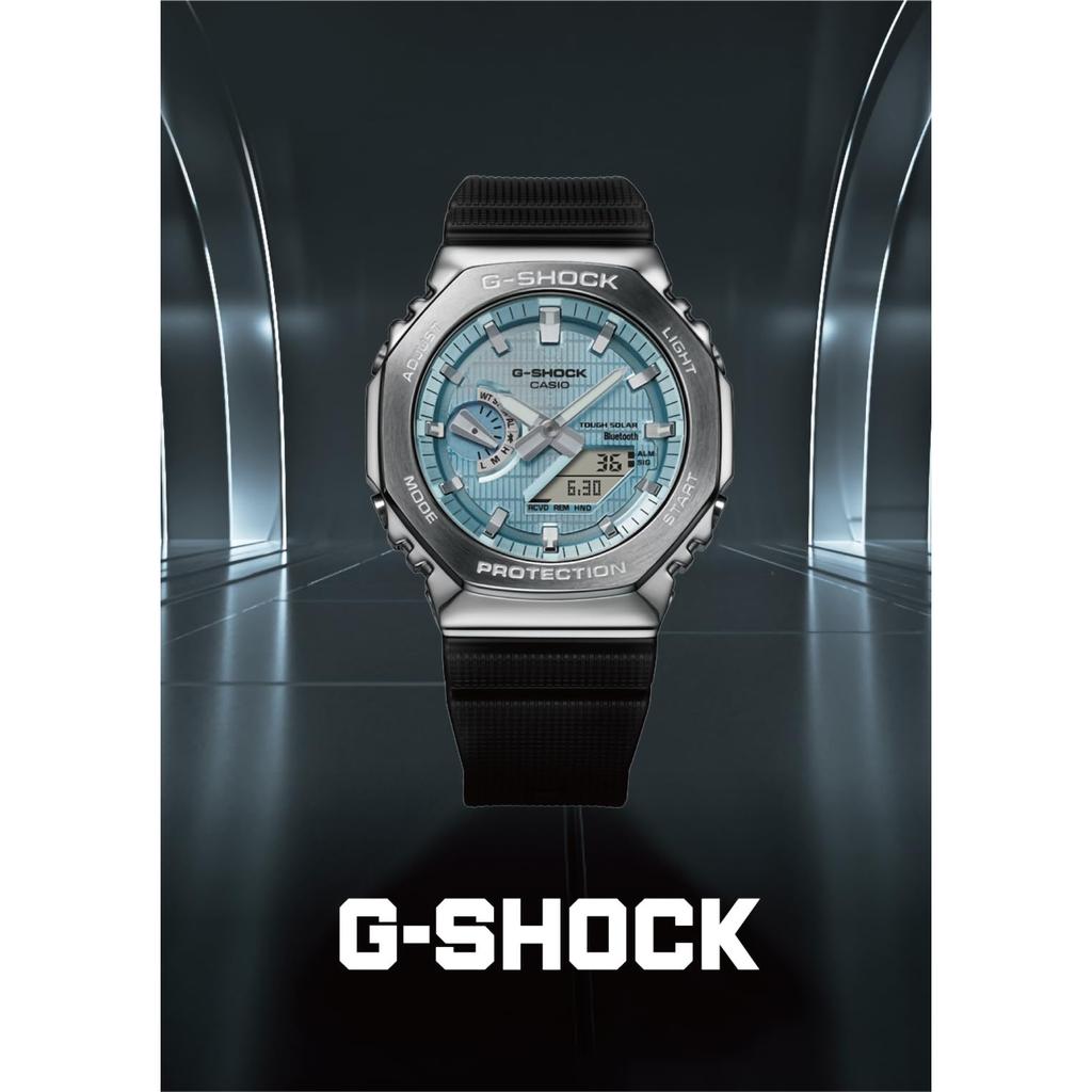 Casio Часы G-Shock, с металлическим покрытием, Bluetooth, прочная солнечная батарея, биопластик, GBM-2100A-1A3JF, мужские, черные, модель из Японии