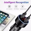 Быстрое автомобильное зарядное устройство с двойным USB-накопителем, ЖК-дисплей 3,0, быстрая зарядка, автоматический USB-адаптер для Xiaomi Huawei P30 P20, USB-зарядное устройство для Iphone 12 Xs