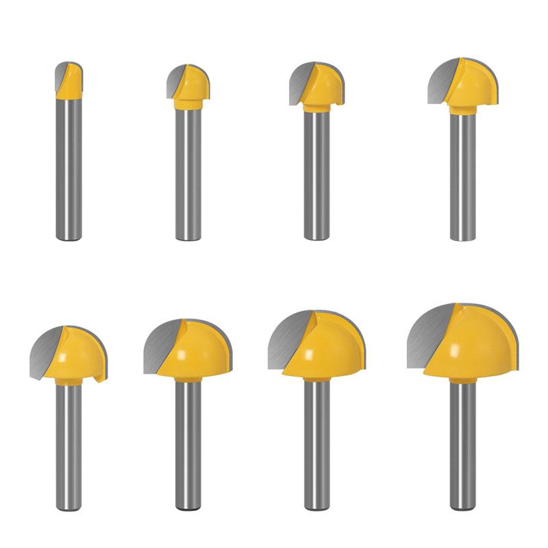 1/9 шт. 6 мм хвостовик 6/8/12/16/18/20/22 мм с ЧПУ с круглым носом, круглый нос, бухта, стержневая коробка, фреза, шейкер, режущие инструменты