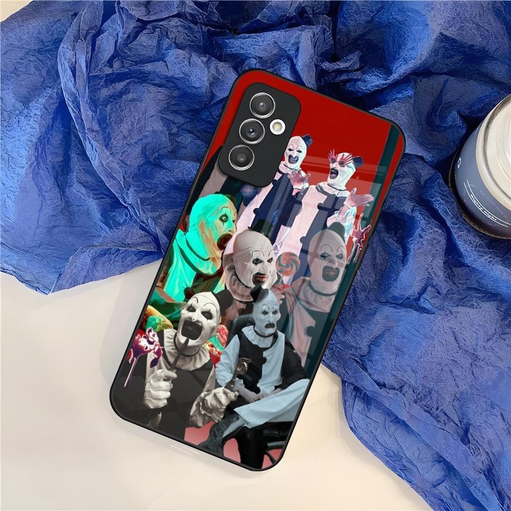 Horror Movie Terrifier Phone Case for Samsung S25 S24 S30 S21 S23 S20 S22 Fe S10 E S9 Note 20 Pro Ultra Plus glass Cover
