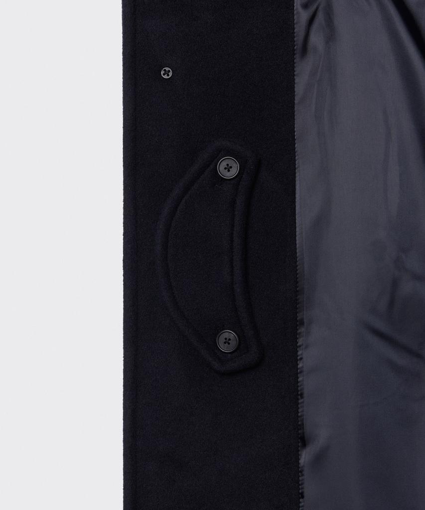 Musinsa Standard Cashmere Blend Oversized Minimal Balmacaan Coat [Navy]