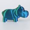 3D-печатные игрушки-бегемоты, украшения в виде бегемотов, 3D-печатные украшения в виде бегемотов, снятие стресса, подвижный бегемот