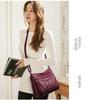 2025 Women's Fashion PU Crossbody Bag: Embroidered Multi-Pocket Shoulder Bag
