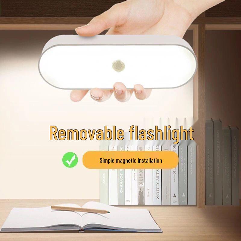 Rechargeable Magnetic Night Light with Adjustable Brightness for Bedroom and Dormitory