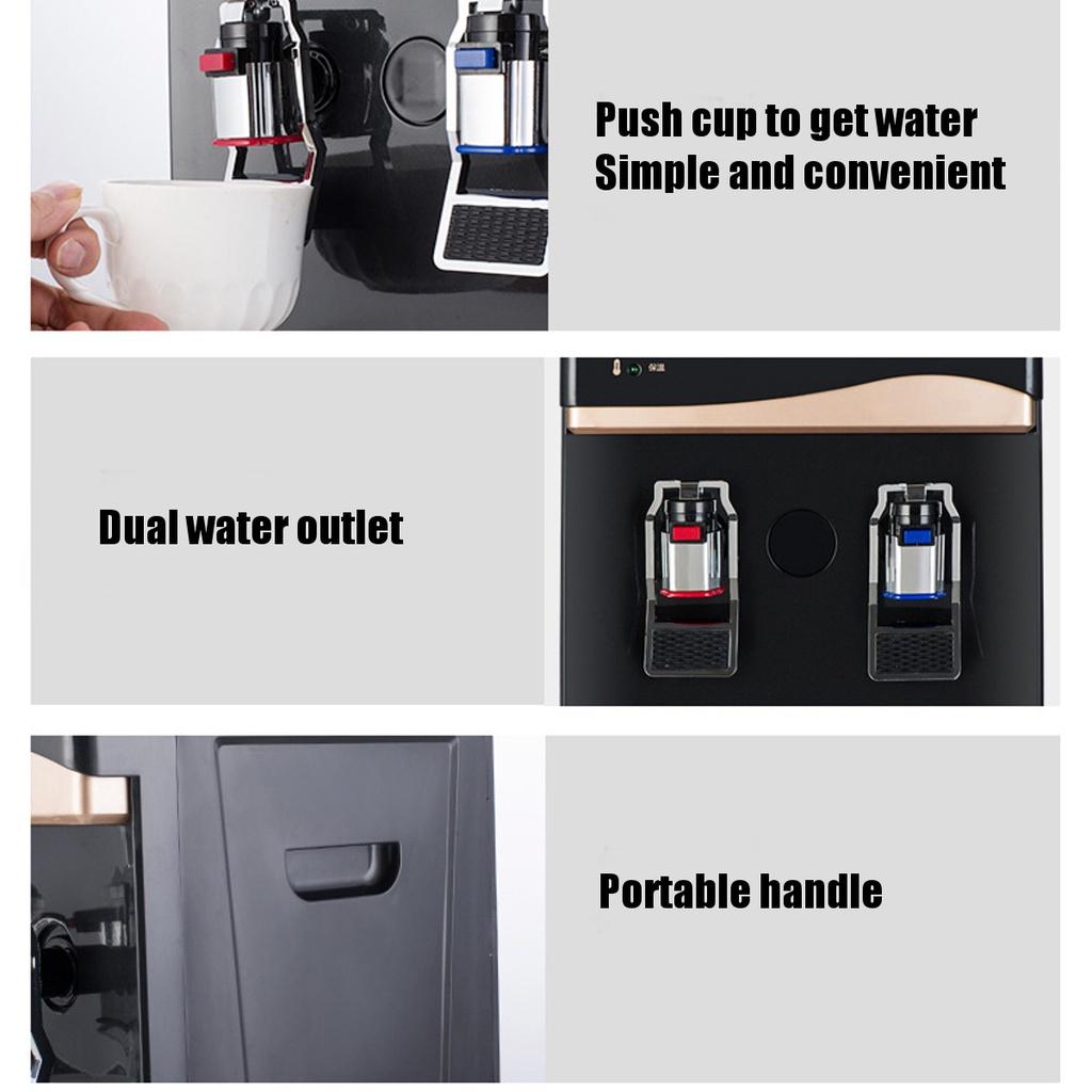 220 В 550 Вт Электрический диспенсер для воды Настольный охладитель холодной и горячей воды со льдом Нагреватель Питьевой фонтанчик для домашнего офиса Кофе Чайный бар