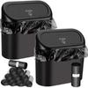 Car Trash Can and Storage Bag, Mini Storage Pouch, Multi-functional Car Seat Back Door with Lid Storage Box