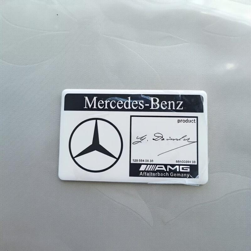 1pcs Car Sticker Metal Side Rear Trunk Badge Sticker For Mercedes Benz A M G W206 W204 W205 W212 W213 W221 W222 W240 W211 c1