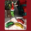 1Pcs Christmas Tree Hanging Ornament Glass Cucumber Pendant Creative Pickled Cucumber Christmas Tree Decor Pendant