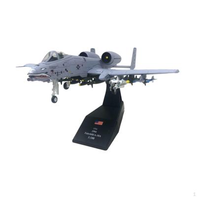Литой сплав самолет-игрушка 1/100 Штурмовик A-10 для декора детской комнаты