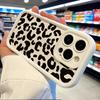 Чехол для телефона с леопардовым принтом для iPhone12 14 15 16 13 11 Pro Max Mini 7 8 Plus SE2 X XR XS 13 16 15 Противоударный Мягкий Чехол