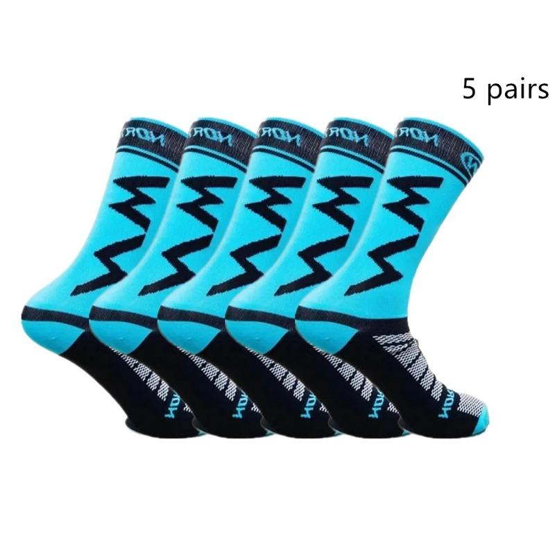 5 пар высококачественных дышащих спортивных носков, подходящих для бега, горных велосипедов и активного отдыха