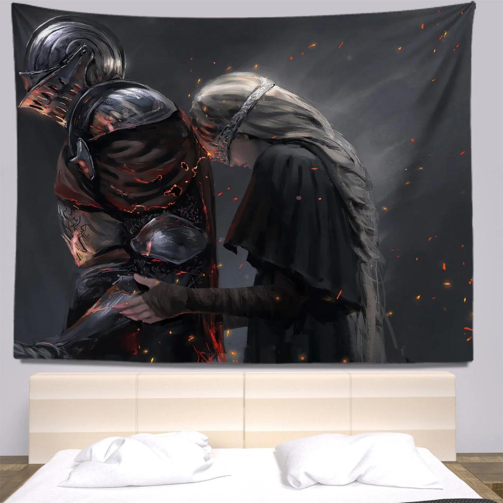 Декоративный гобелен в стиле иллюстрации персонажа из мультфильма для украшения стен дома, офиса, гостиной, гобелен