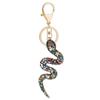 Mixed Color Snake Lucky Pendant Sparkle Zodiac Snake Year Key Ring  Couple
