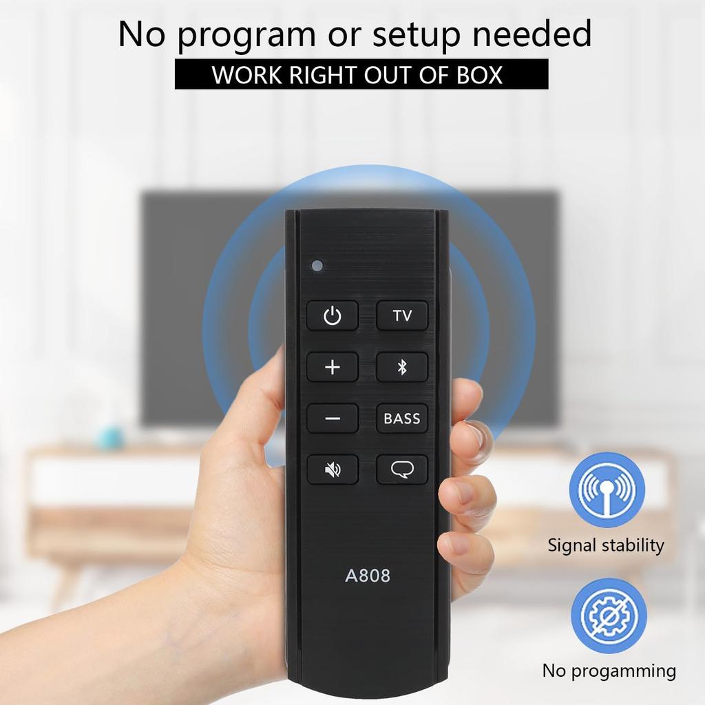 Upgraded Bluetooth Remote Control Compatible With Bose Solo 5 10 15 Series II TV Sound System 732522-1110 418775 Soundbar, for Bose Solo Series II