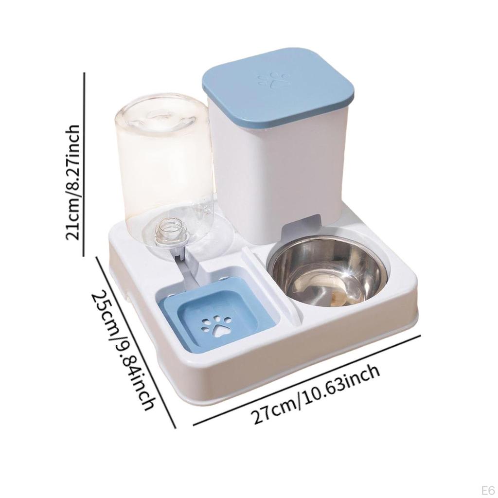 Automatic Cat Feeder 2 In 1 and Water Dispenser Eating Drinking Bowl for Indoor Cats