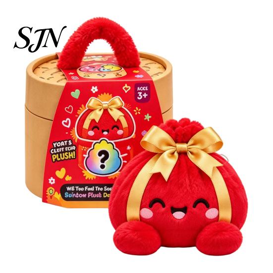 Fun Home Decoration Ornaments Giant Dumpling Plush Pillow, Cute Stuffed Steamed Bun Toy, Soft Kawaii Room Decor Accessories Food Decompression Fidget