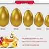 Golden Egg Smash Raffle Props for Celebration & Wedding Activities - 12cm, 15cm, 20cm