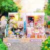 Zhiquwu DIY Happiness Pavilion Dollhouse - Creative Handmade Model Toy, Perfect Small House Birthday Gift for Girls