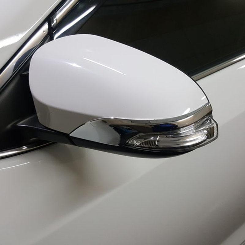 For Toyota Yaris Vitz 2017 2018 ABS Plastic Chrome Rear Side View Rearview Mirror Cover Trim Car
