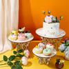 1PC Birthday Cupcake Stand Decorative 3 Tier Cake Holder Wooden Tiered Party Cake Cupcake Stand