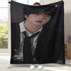 Ким Сок Джин Kpop B-BTS Фланелевое одеяло, Ультрамягкое теплое плюшевое покрывало для дома, спальни, кровати, дивана, офиса, кемпинга, пикника, подарок