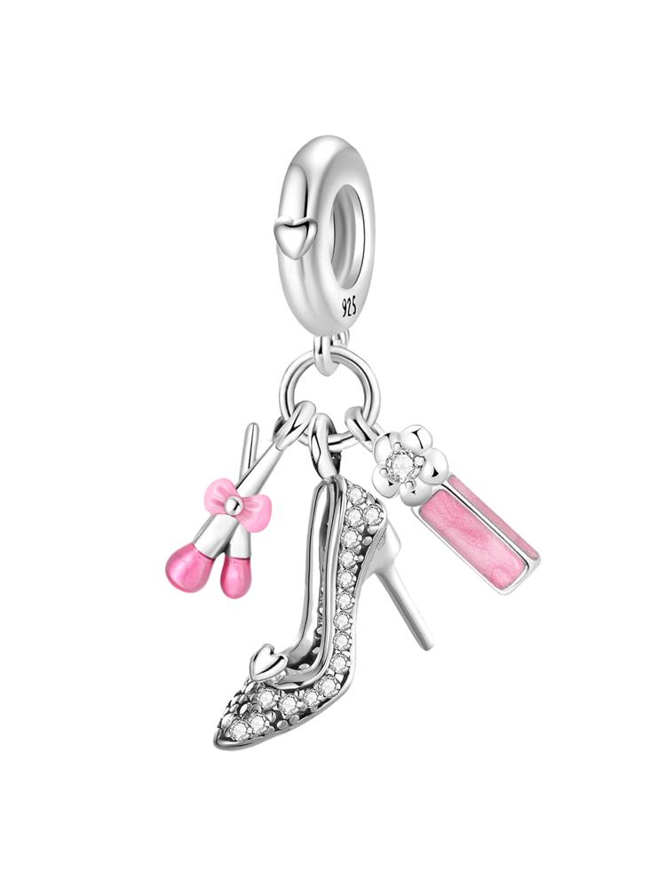 Медные Розовые Духи Корона Шармы Бусины Подходят для Изготовления Браслетов и Ожерелий Своими Руками Подарок Высококачественной Бижутерии для Женщин