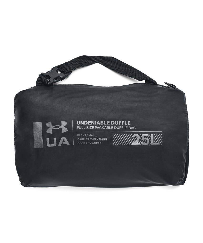UA UNDENIABLE 5.0 PACKABLE DAFFLE XS Black Metallic Gun Metal ONESIZE