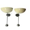 Pair White Mid-Century Modern Wall Sconce Italian 1-Arm Wall Light Designer Wall Lamp Bathroom Vanity Lighting